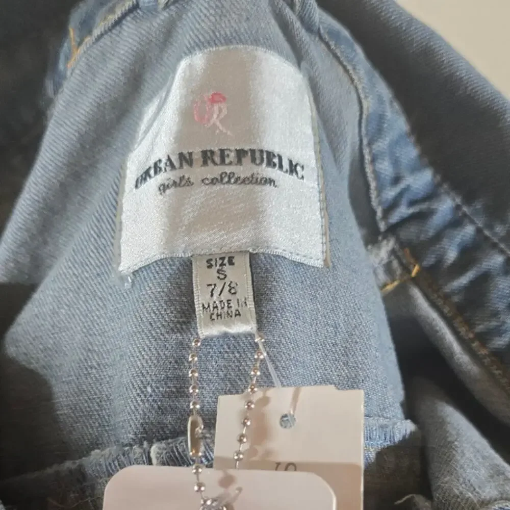Urban Republic Harlie Denim Jacket Girls 7/8 NWT Classic Light Wash